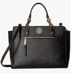 NWT Tommy Hilfiger Charming Tommy Textured Medium Satchel